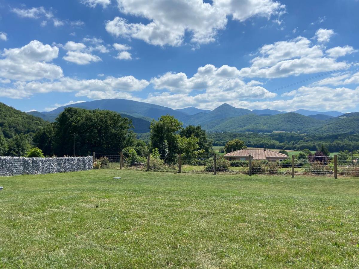 Villa Jacuzzi, Terrain De Petanque Et Aire De Jeux Vue Sur Les Pyrenees Seilhan Exteriör bild